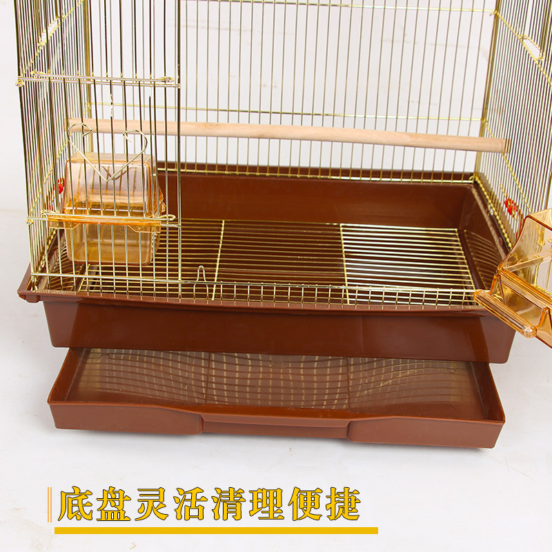 欧式大鸟笼玄风虎皮鹦鹉金鸟笼子大号别墅豪华铁艺鸟笼繁殖箱