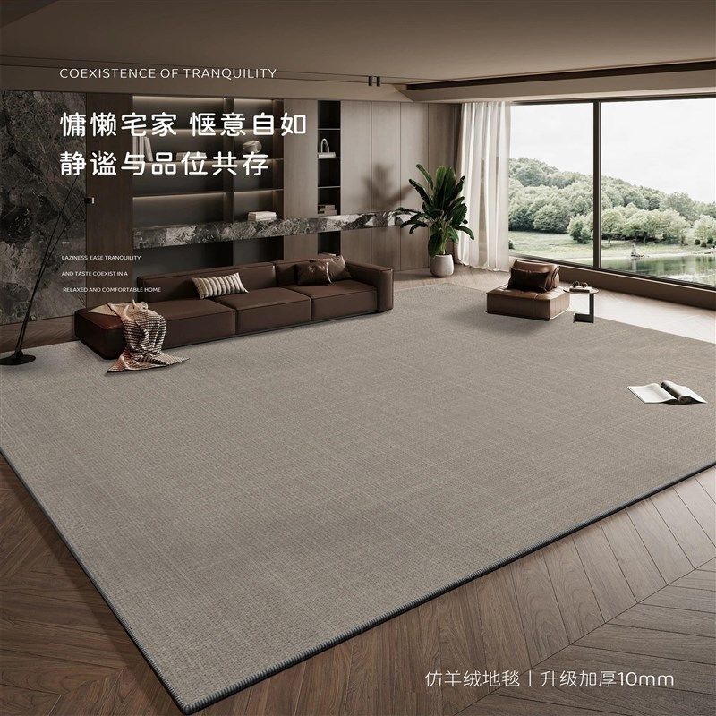 2024新款仿羊绒地毯客厅卧室现代极简高级感沙发茶几毯衣帽间地垫,居家布艺,地毯,淘宝优惠券,粉丝福利购,淘宝优惠卷