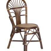 印尼藤椅餐厅餐椅家用单人酒店餐椅饭店藤椅编休闲家居椅电脑椅