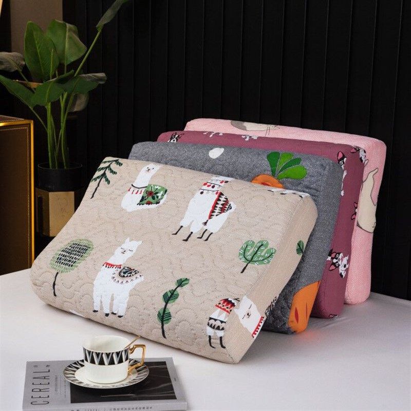 防水夹棉乳胶枕套单人儿童泰国乳胶枕巾橡胶枕记忆枕防头油枕头套