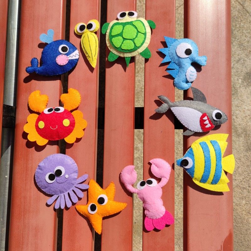 海底海洋动物钓钓乐钓鱼比赛免裁剪不织布手工布艺DIY材料包,居家布艺,缝纫DIY材料套装,淘宝优惠券,粉丝福利购,淘宝优惠卷