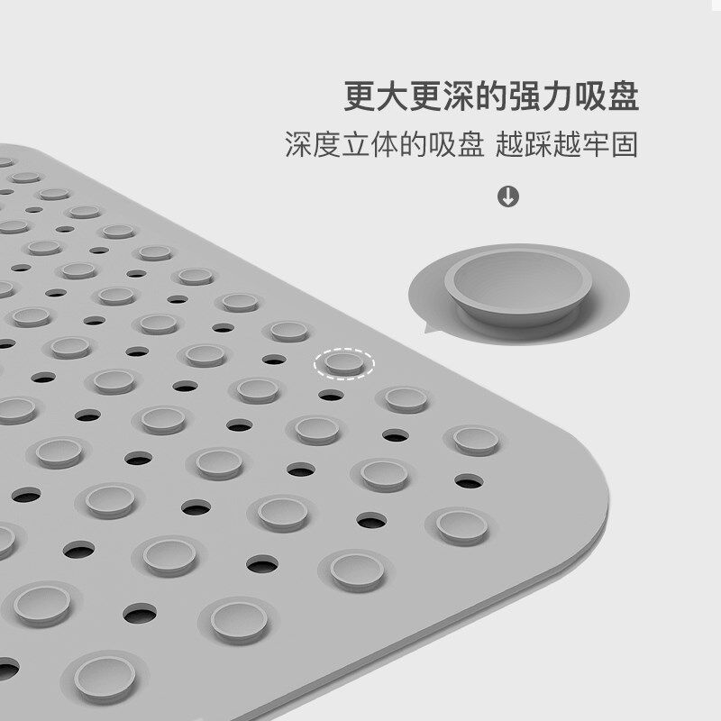 大尺寸加厚浴室防滑地垫淋浴房洗澡脚垫卫生间厕所大面积整铺防摔