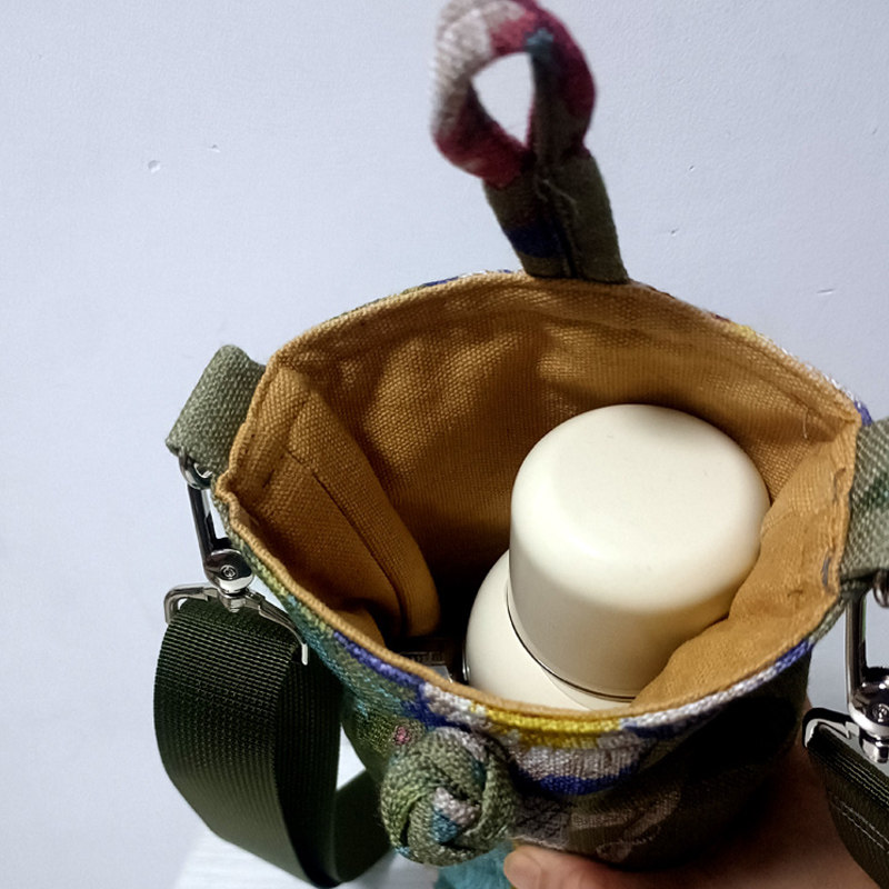 传家壶迷你布袋斜挎壶套载车壶保护套挎布包茶具收纳袋焖烧壶挂包