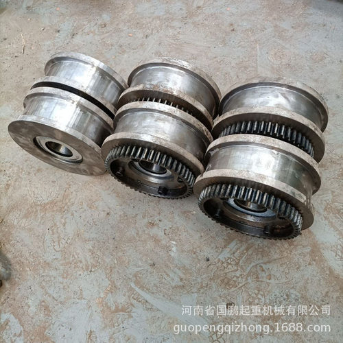 起重配件平面凹面齿圈天车轮单梁行车轮起重端梁用300齿圈LD轮