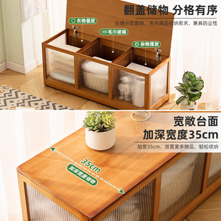 飘窗收纳柜阳台储物柜子杂物柜防晒地柜空间利用置物架榻榻米炕柜