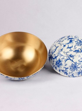 铜碗摆件纯铜碗家用佛具碗餐具聚宝盆摆件装饰品家居摆设