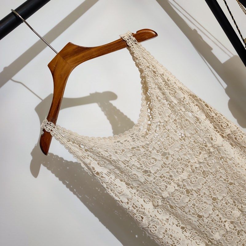 勾花镂空长款吊带连衣裙女夏季新款波西米亚度假风叠穿背心裙上衣,女装/女士精品,连衣裙,淘宝优惠券,粉丝福利购,淘宝优惠卷