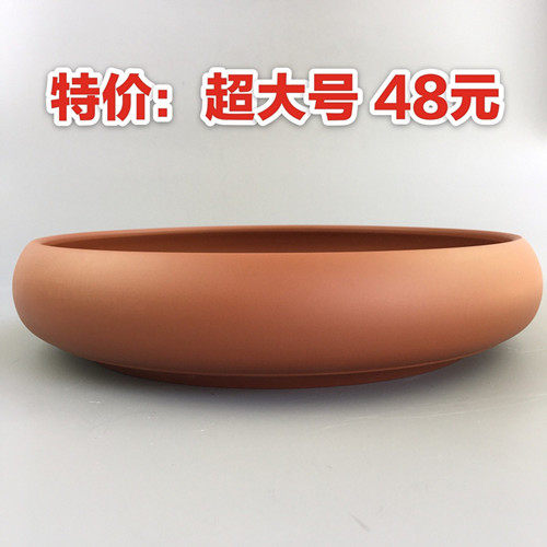 紫砂花盆透气陶瓷超大号碗莲铜钱草多肉菖蒲水仙花石斛剑山插花盆