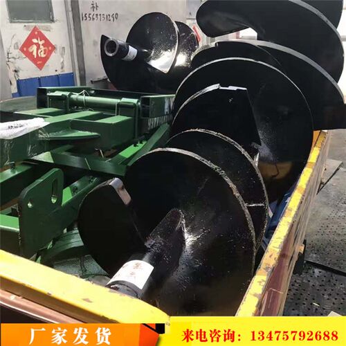 后悬挂拖拉机挖坑机栽树钻孔机电线杆埋桩打眼机植树硬土质地钻机