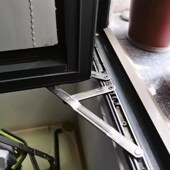 配件窗户风撑断桥铝方槽外开四连杆滑撑铰链平开窗304不锈钢窗撑