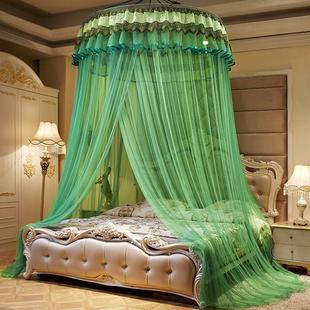 吊顶圆顶家用蚊帐落地公主纱帐纱幔免安装双人床幔单人防蚊罩子