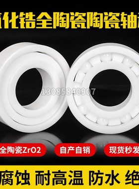 全陶瓷轴承内径20外径32 37 42 47氧化锆6004CE 6204 6804 6904