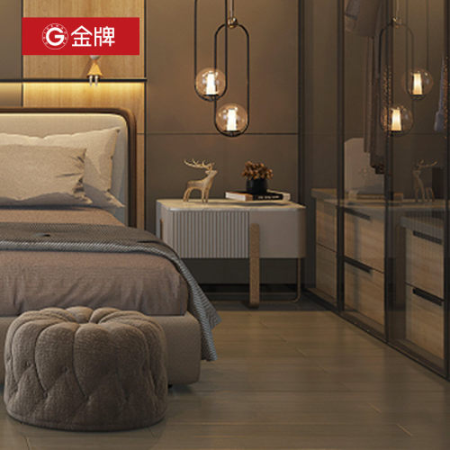 金牌木门家用多层木地板实木复合地板卧室防潮地暖耐磨环保无醛
