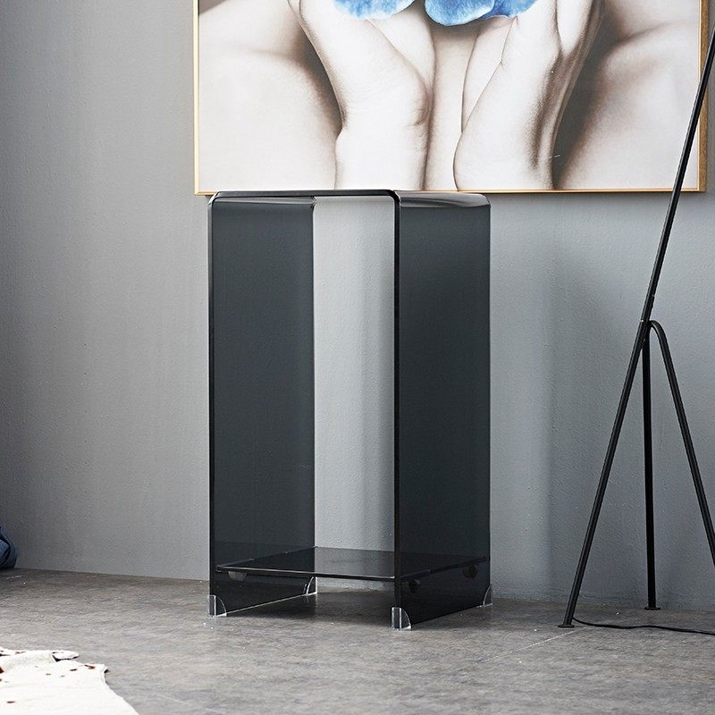 玻璃书桌边柜意式沙发边几电视柜边柜旁柜角几柜北欧边桌茶几边柜