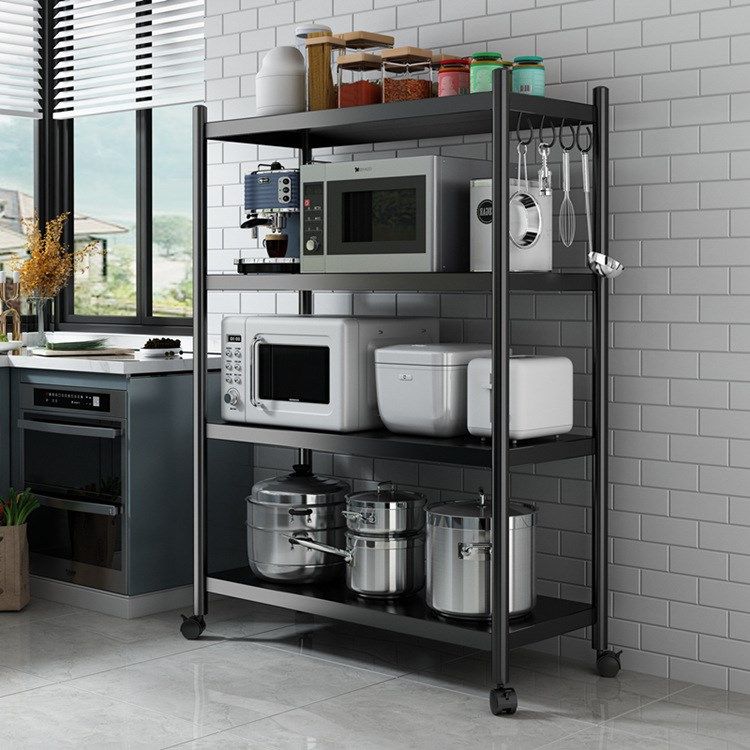 厨房置物架落地多层微波炉烤箱多功能储物货架锅架锅具收纳架家用,厨房/烹饪用具,微波炉置物架,淘宝优惠券,粉丝福利购,淘宝优惠卷