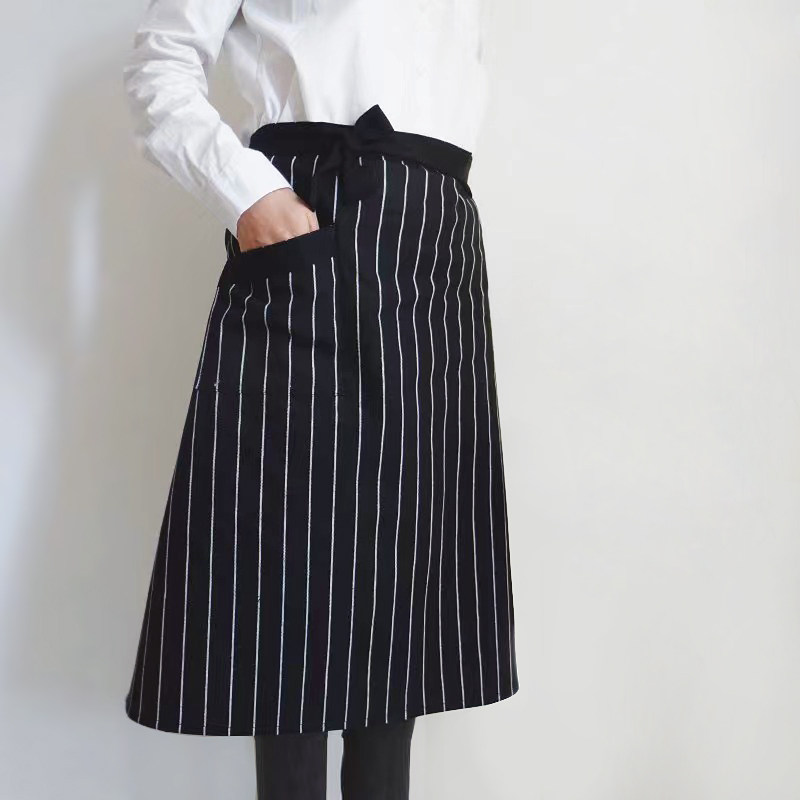 日式黑色条纹围裙 家用厨房半身围裙烘焙咖啡店奶茶店围裙,家庭/个人清洁工具,围裙,淘宝优惠券,粉丝福利购,淘宝优惠卷