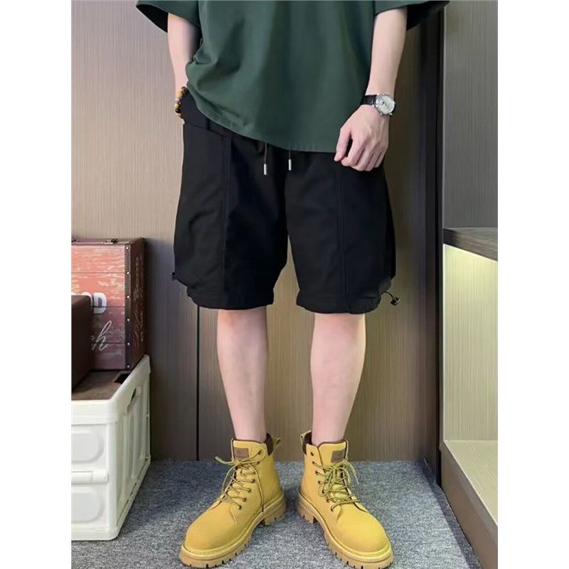 夏季男加肥加大胖子工装短裤休闲宽松透气五分裤美式直筒复古中裤,男装,休闲裤,淘宝优惠券,粉丝福利购,淘宝优惠卷