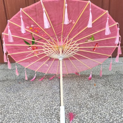 踏浪舞蹈伞透明流苏伞走秀道具工艺伞古风演出表演伞小城谣古典伞