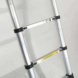 手提铝合金伸缩梯2.9M防脱落插口固定绑带防滑家用梯子跨境 厂