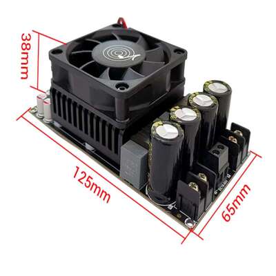 ZK-3002纯后级数字功放板TPA3255立体声300WX2桥接单声道600W