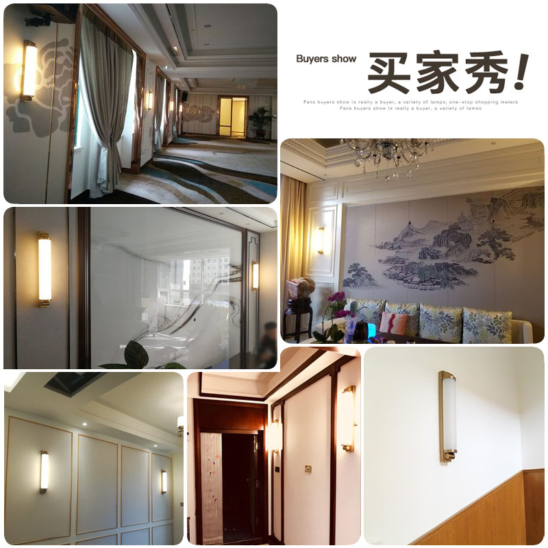 入门灯简约壁灯客厅电视背景墙卧室床头过道楼梯灯led新中式壁灯
