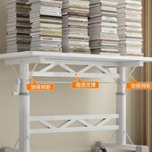 手摇式 可升降桌腿茶几支架可调节书桌台面架子小尺寸桌脚带滑轮