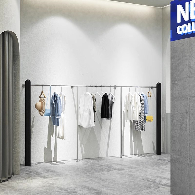 新款服装店落地上墙简约展示架女装店童装店货架陈列架