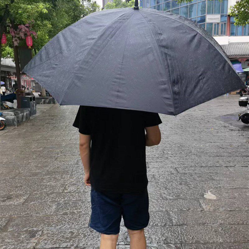 特惠福太132cm超大两三人素色直柄雨伞玻璃纤维一甩干英伦风男女