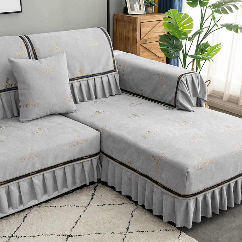 沙发垫四季通用欧式防滑全包万能套罩巾北欧简约组合套装贵妃定制