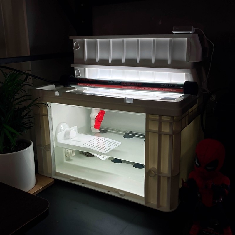 龟缸乌龟缸饲养周转箱养龟保温箱发色盒排缸diy过滤龟箱黑白桌面,宠物/宠物食品及用品,底柜/落地缸,淘宝优惠券,粉丝福利购,淘宝优惠卷