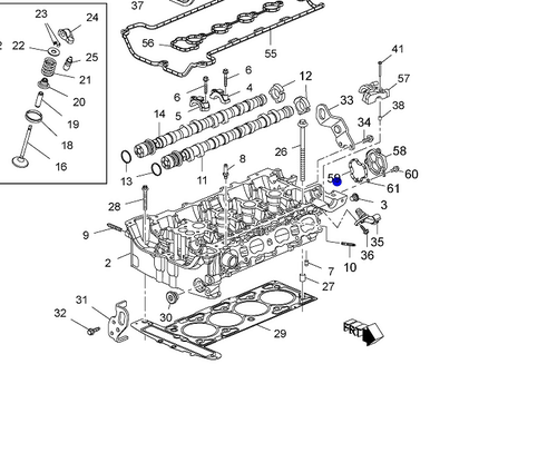 适用于新君威新君越2.0T气缸盖密封圈新GL8S2.4凸轮轴后盖板垫O型