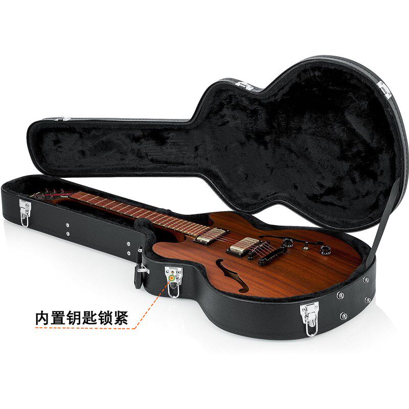 籁琶42寸专业级吉他琴盒 古典民谣木电吉它硬壳防震托运手提箱包