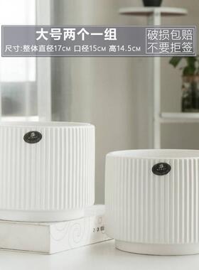 客厅简约花盆陶瓷家居饰品创意小摆件桌面家用绿萝工艺品摆设装饰