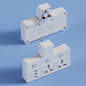 英规香港拖板万能插座无线插板通用转换头多孔不带线USB插排港式