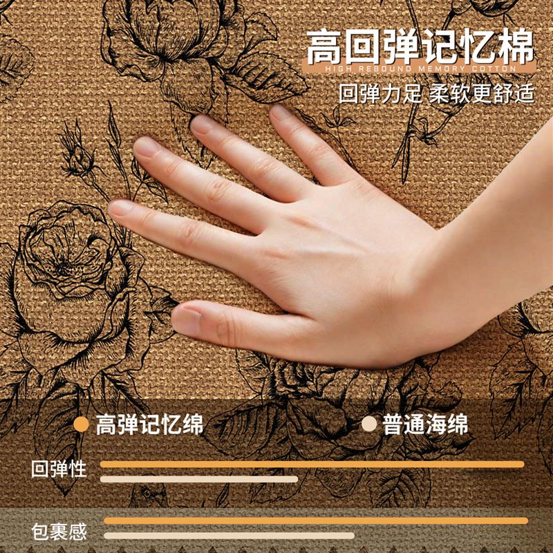 新款飘窗垫窗台垫中古风高级感防尘耐脏盖布四季通用主卧阳台垫子