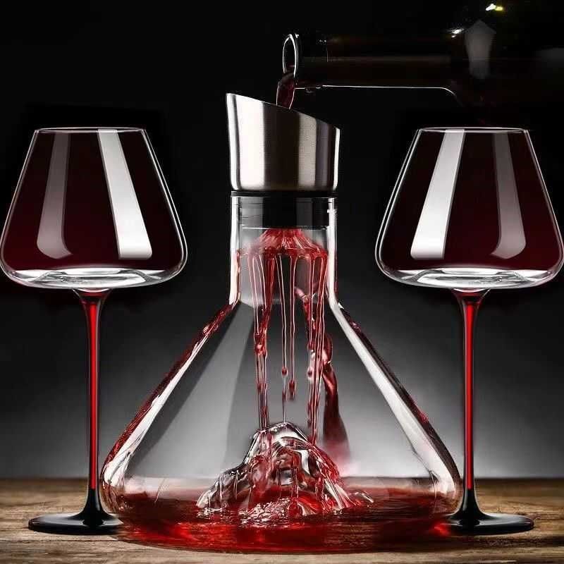 红酒醒酒器瀑布式快速醒酒器家用套装过滤葡萄酒分酒壶水晶玻璃,餐饮具,葡萄酒/红酒杯,淘宝优惠券,粉丝福利购,淘宝优惠卷