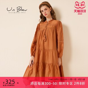 白色连衣裙女秋季新款小个子休闲波西米亚女装甜美轻薄长袖裙子