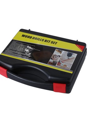 新品塑盒17PC合木工开孔器套装门窗橱柜页铰链开孔器合金钻头