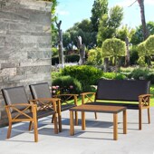 临亚户外沙发组合庭院室外沙发套装 铝合金编藤阳台酒店休闲家具