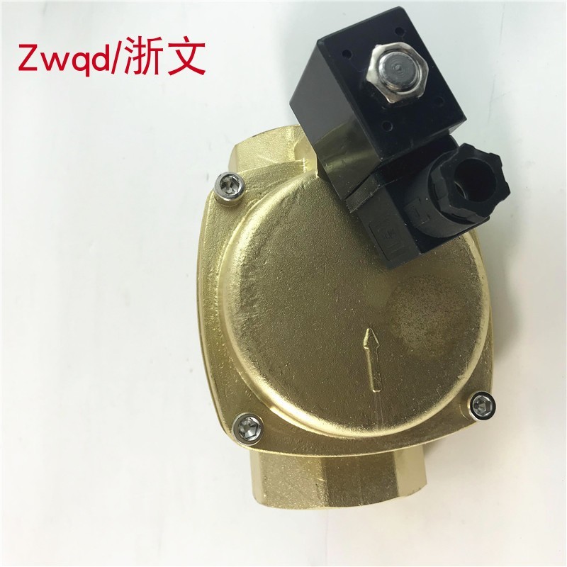 1.2寸DN32常闭水用电磁阀 疏水放水排水阀开关0927500铜体二通