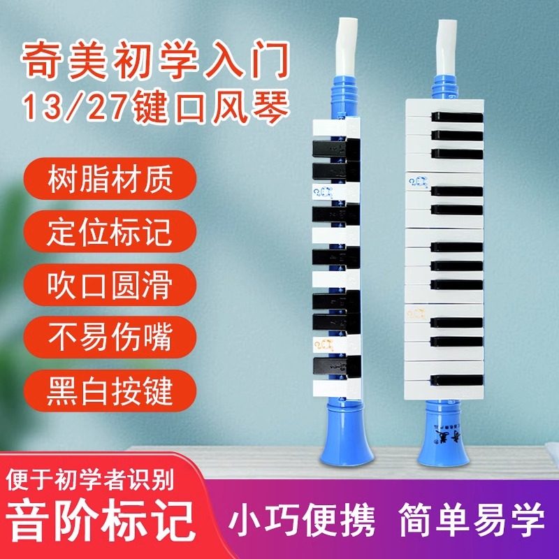 奇美儿童13键口风琴初学者幼儿小学生用便携喇叭式吹管27键口吹琴,乐器/吉他/钢琴/配件,口风琴,淘宝优惠券,粉丝福利购,淘宝优惠卷