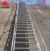 定做工程基坑爬梯阁楼楼梯铝合金室外楼梯挂梯消防梯安全登高楼梯