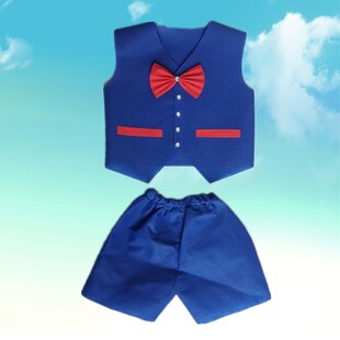 儿童环保时装秀走秀服装男孩无纺布DIY材料手工衣服幼儿园亲子装