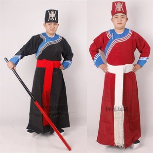 戏剧曲京剧 衙役服装捕快捕头公差解差官差表演出服道具帽素剑衣
