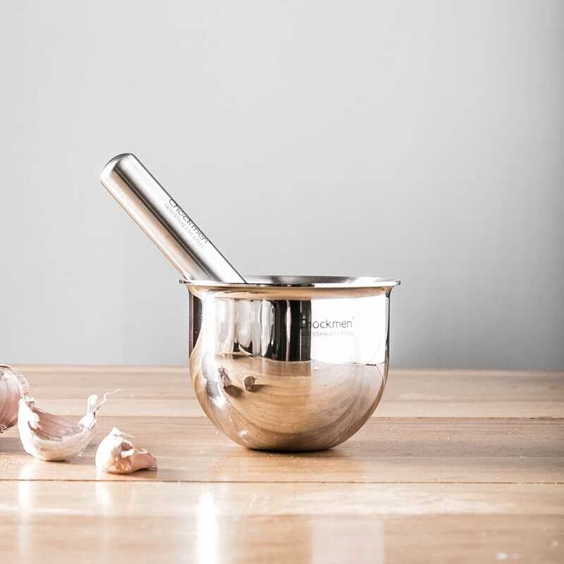 老式神器!不锈钢手动蒜泥捣蒜器大蒜捣碎器捣蒜臼蒜缸子捣蒜罐锤