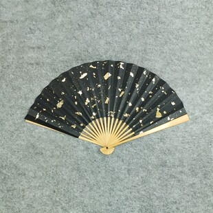 7/8/9.5寸玉竹折扇宣纸洒金扇面李白侠客行书法中国风古风定制