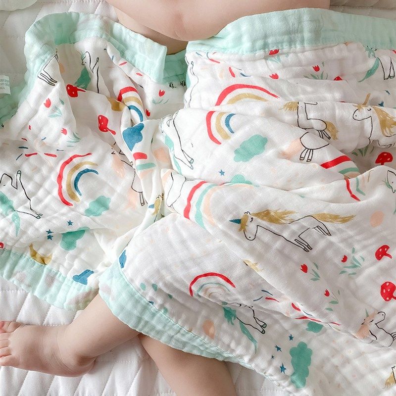 四层纱布婴儿被子纯棉夏凉被新生儿童盖毯毛巾被夏天宝宝小薄被,婴童用品,婴童毛毯/盖毯,淘宝优惠券,粉丝福利购,淘宝优惠卷