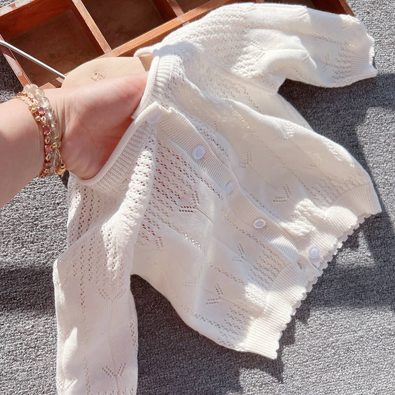 婴儿春装针织开衫女宝宝外套春秋夏季薄款婴幼儿柔软上衣女童一岁