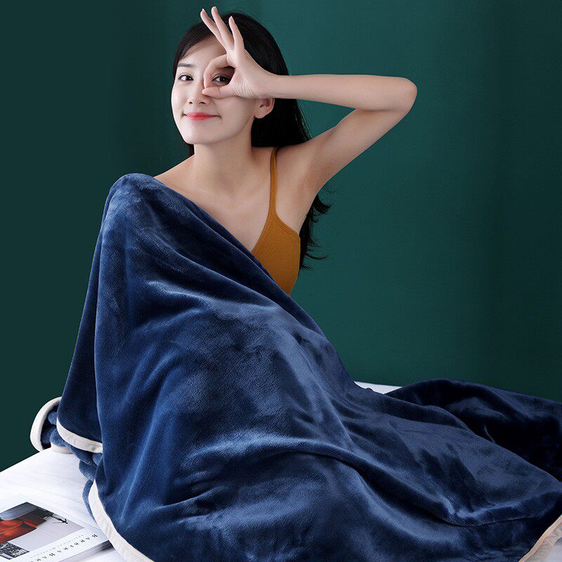 法兰绒毛毯冬季保暖单人被子铺床空调毯春秋款双人学生宿舍专用被