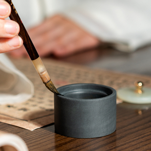 善琏湖笔小楷玉石砚台 砚台书法专用专用文房四宝墨汁套装送礼佳